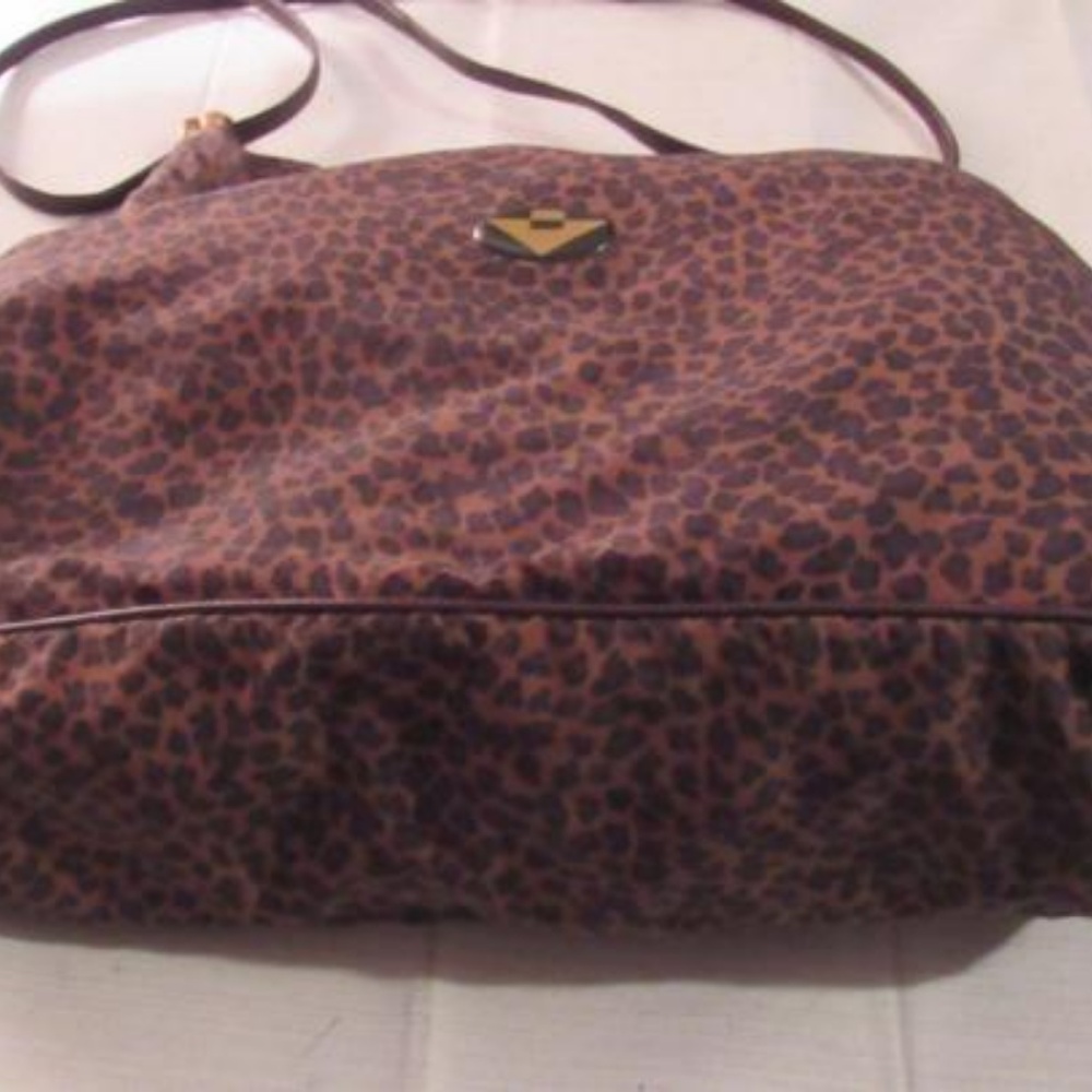 Vintage Bottega Animal Print Silk Leather Satchel - Picture 6 of 8
